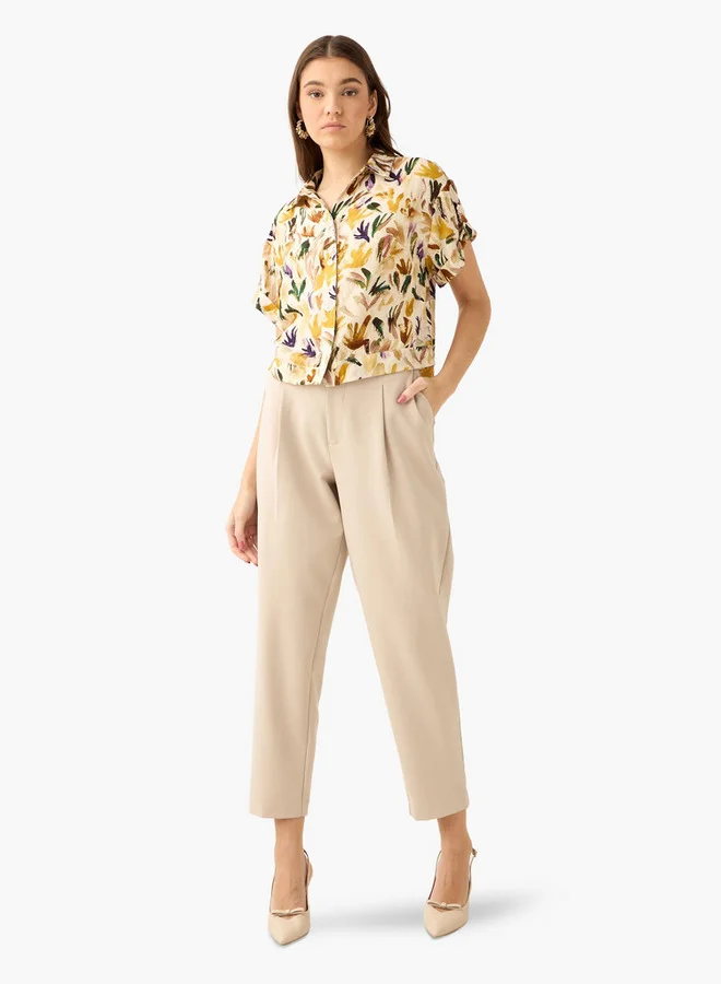 سبلاش فيڤ Printed Cropped Shirt